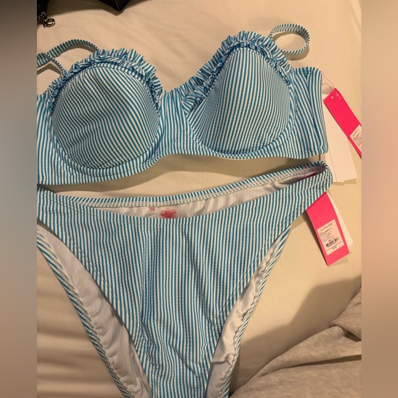 Lilly Pulitzer CUMULUS BLUE SEERSUCKER STRIPE 8 NWOT & 14 NWT - Picture 5 of 9